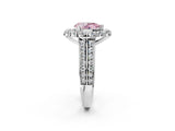 White gold Fancy Pink Pear  Halo Diamond Engagement Ring with Split Shank and Prong Setting_68
