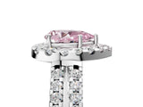 White gold Fancy Pink Pear  Halo Diamond Split Shank Engagement Ring with Prong Setting_80