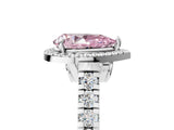 White gold Fancy Pink Pear  Halo Pavé Diamond Engagement Ring with Four-Prong Setting_31