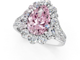 White gold Fancy Pink Pear  Halo Split Shank Diamond Engagement Ring with Pave Band and Four-Prong Setting_55