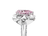 White gold Fancy Pink Pear  Halo Split Shank Pave Diamond Ring with Petal Prong Setting_36