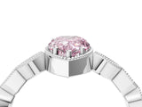 White gold Fancy Pink Pear  Milgrain Marquise Diamond Twist Band Ring_67
