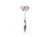 White gold Fancy Pink Pear  Solitaire Cathedral Diamond Ring with Six-Prong Setting_20