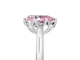 White gold Fancy Pink Pear  Solitaire Cathedral Diamond Ring with Six-Prong Setting_22