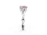 White gold Fancy Pink Pear  Solitaire Celtic Knot Engagement Ring with Four-Prong Setting_59