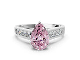 White gold Fancy Pink Pear  Solitaire Channel-Set Diamond Engagement Ring with Four-Prong Setting_32
