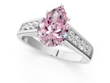 White gold Fancy Pink Pear  Solitaire Channel-Set Diamond Engagement Ring with Four-Prong Setting_33