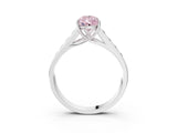 White gold Fancy Pink Pear  Solitaire Channel-Set Diamond Engagement Ring with Four-Prong Setting_35