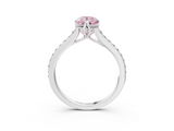 White gold Fancy Pink Pear  Solitaire Diamond Engagement Ring with Pave Band and Six-Prong Setting_23