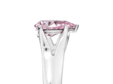 White gold Fancy Pink Pear  Solitaire Diamond Ring with Cathedral Band and Four-Prong Setting_71