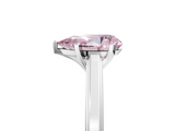 White gold Fancy Pink Pear  Solitaire Diamond Ring with Four-Prong Setting and Classic Band_8