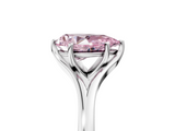 White gold Fancy Pink Pear  Solitaire Diamond Ring with Six-Prong Setting and Tapered Band_23