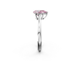 White gold Fancy Pink Pear  Solitaire Diamond Ring with Split Shank and Four-Prong Setting_22