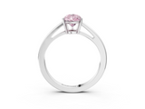 White gold Fancy Pink Pear  Solitaire Diamond Ring with Split Shank and Four-Prong Setting_23