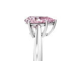White gold Fancy Pink Pear  Solitaire Diamond Ring with Split Shank and Four-Prong Setting_25