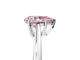 White gold Fancy Pink Pear  Solitaire Diamond Ring with Split Shank and Four-Prong Setting_29