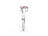 White gold Fancy Pink Pear  Solitaire Diamond Ring with Tapered Band and Four-Prong Setting_51