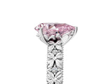 White gold Fancy Pink Pear  Solitaire Floral Milgrain Engagement Ring_54