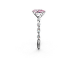 White gold Fancy Pink Pear  Solitaire Marquise Side Stone Prong Setting Ring_46