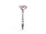 White gold Fancy Pink Pear  Solitaire Pavé Diamond Engagement Ring with Four-Prong Setting_41