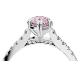White gold Fancy Pink Pear  Solitaire Pave Diamond Engagement Ring with Prong Setting_24