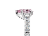 White gold Fancy Pink Pear  Solitaire Pave Diamond Engagement Ring with Prong Setting_25