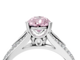 White gold Fancy Pink Pear  Solitaire Pave Split Shank Engagement Ring with Six-Prong Setting_41