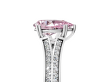 White gold Fancy Pink Pear  Solitaire Pave Split Shank Engagement Ring with Six-Prong Setting_42
