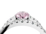 White gold Fancy Pink Pear  Solitaire Split Shank Pave Diamond Ring_53