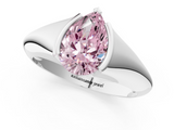 White gold Fancy Pink Pear  Solitaire Tension Set Diamond Ring_21