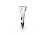 White gold Fancy Pink Pear  Solitaire Tension Set Diamond Ring_22