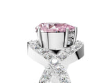 White gold Fancy Pink Pear  Solitaire Twist Band Pavé Diamond Engagement Ring_37