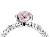 White gold Fancy Pink Pear  Solitaire Twisted Band Prong Set Engagement Ring_65