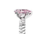 White gold Fancy Pink Pear  Solitaire Twisted Band Prong Set Engagement Ring_66