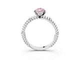 White gold Fancy Pink Pear  Solitaire Twisted Band Prong Set Engagement Ring_71