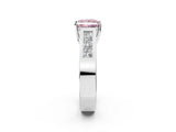 White gold Fancy Pink Princess Cut Cut Channel Set Solitaire Ring with Four-Prong Setting_14