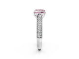 White gold Fancy Pink Princess Cut Cut Pave Split Shank Engagement Ring with Four-Prong Setting_44