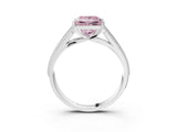 White gold Fancy Pink Princess Cut Cut Pave Split Shank Engagement Ring with Four-Prong Setting_45
