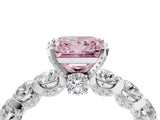 White gold Fancy Pink Princess Cut Diamond Side Stone Engagement Ring with Four-Prong Setting_40