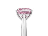 White gold Fancy Pink Princess Cut Diamond Solitaire Engagement Ring with Cathedral Setting and Four-Prong Mount_58