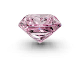 White gold Fancy Pink Princess Cut Halo Round Diamond Solitaire Ring with Pavé Band and Four-Prong Setting_51