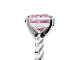 White gold Fancy Pink Princess  Cut Solitaire Twisted Band with Four-Prong Setting_34