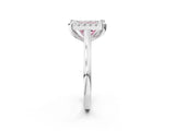 White gold Fancy Pink Princess  Diamond Cluster Halo Solitaire with Four-Prong Setting_37