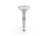 White gold Fancy Pink Princess  Halo Diamond Engagement Ring with Split Shank and Four-Prong Setting_37