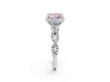 White gold Fancy Pink Princess  Halo Twist Band Solitaire Ring with Six-Prong Setting_39
