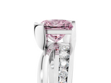 White gold Fancy Pink Princess  Solitaire Channel-Set Split Shank Ring with Tension Prong Setting_8