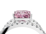 White gold Fancy Pink Princess  Solitaire Split Shank Pave Diamond Ring_33