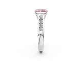 White gold Fancy Pink Radiant  Brilliant Channel-Set Solitaire Ring with Four-Prong Setting_22