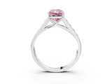 White gold Fancy Pink Radiant  Brilliant Channel-Set Solitaire Ring with Four-Prong Setting_23