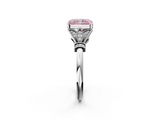 White gold Fancy Pink Radiant  Brilliant Solitaire with Pave Band and Four-Prong Setting_22